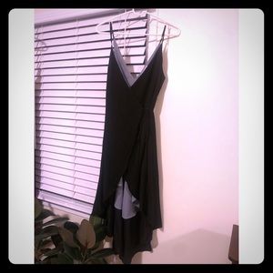 Favlux black wrap dress